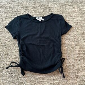Black tie shirt